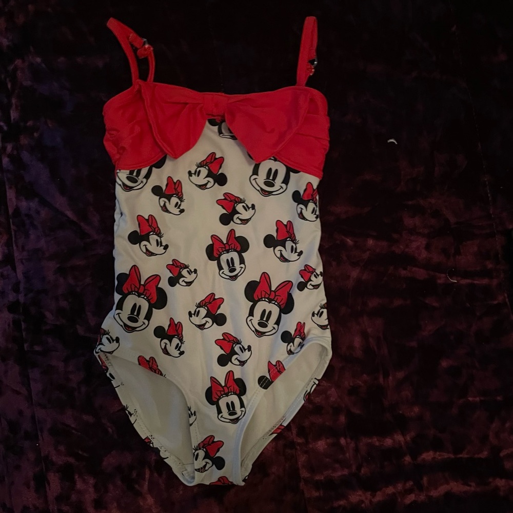 Disney - NEW Girls Minnie One Piece Bathing Suit